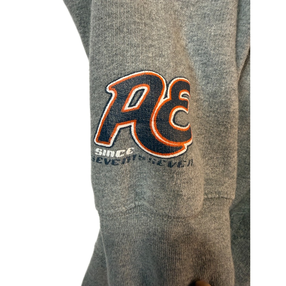 Vintage American Eagle Snowboarding Hoodie Men Medium Gray Y2K Streetwear - Picture 4 of 7